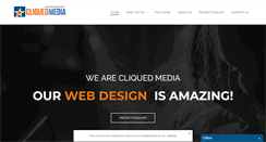 Desktop Screenshot of cliquedmedia.com